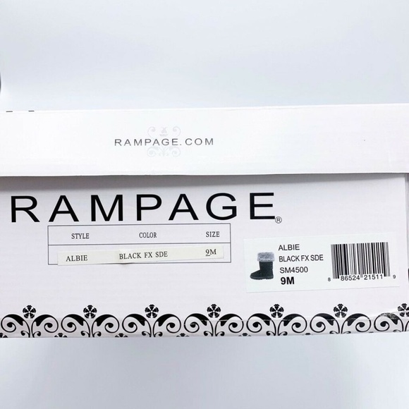 NEW Rampage Winter Albie Boots Pull On Faux Fur 9 - Picture 8 of 8